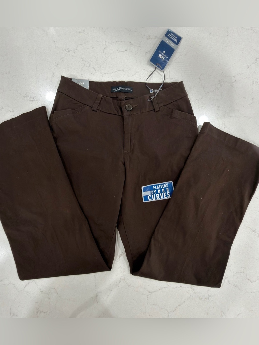 Lee Straight Leg Pants in Dark Brown